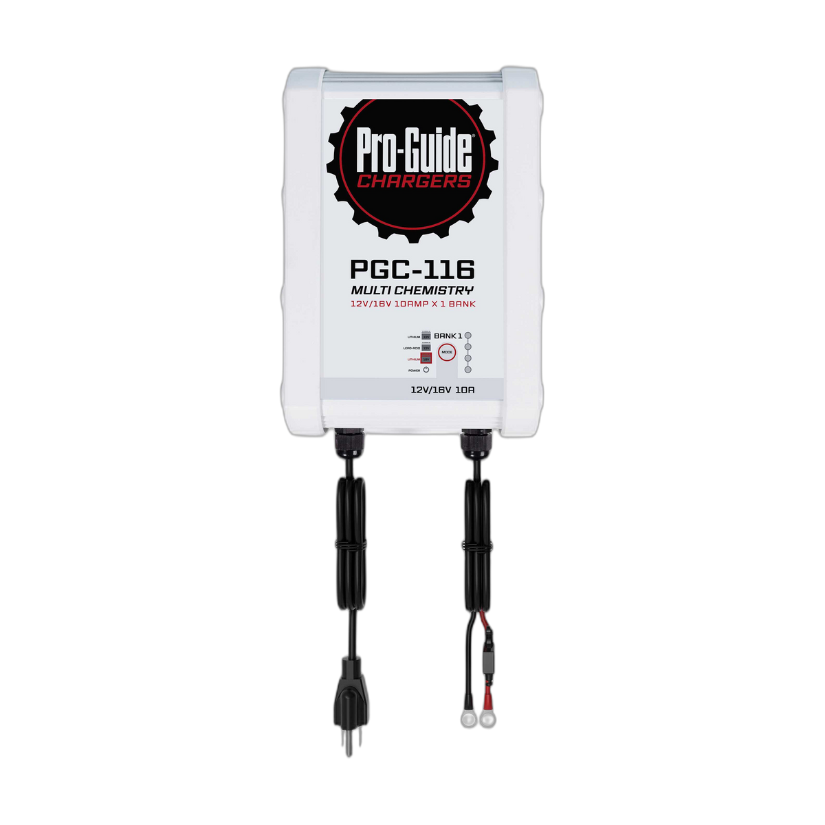 12/16V 10A 1-Bank Battery Charger