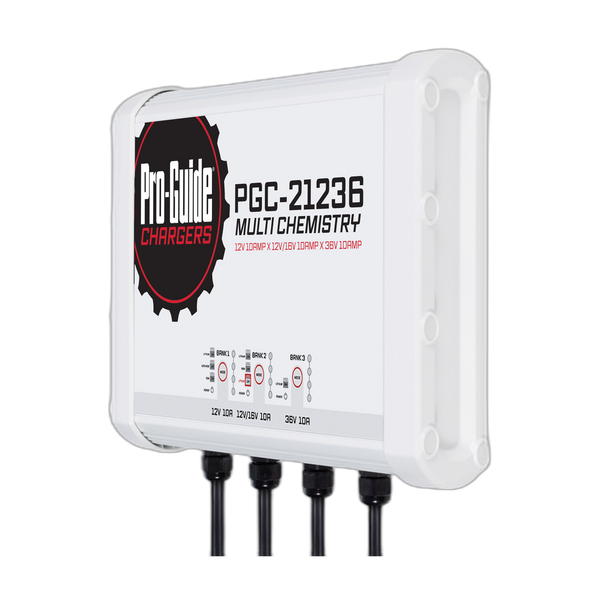 12V, 16V, & 36V 10A 3-Bank Battery Charger