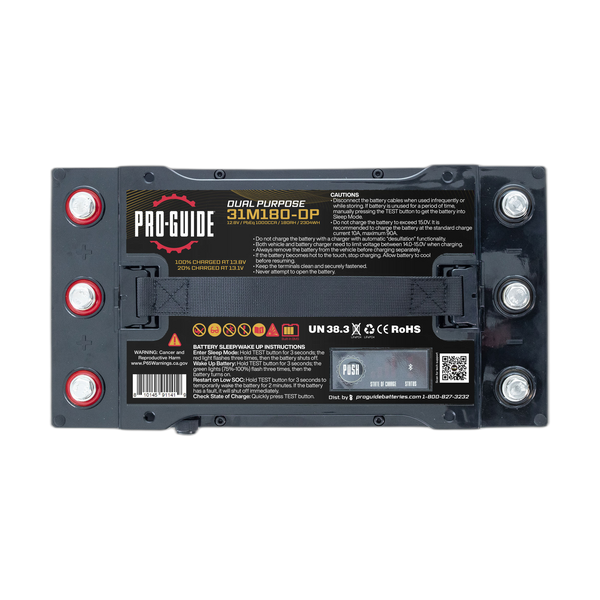 12V 180AH Group 31 LiFePO4 Dual Purpose Battery