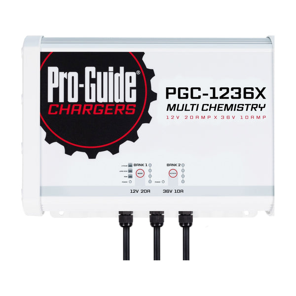 12V 20A & 36V 10A 2-Bank Battery Charger