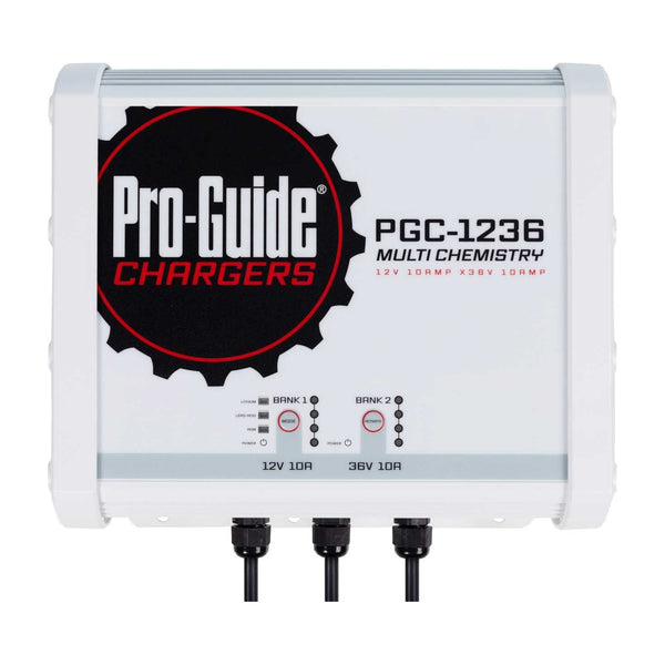 12V & 36V 10A 2-Bank Battery Charger