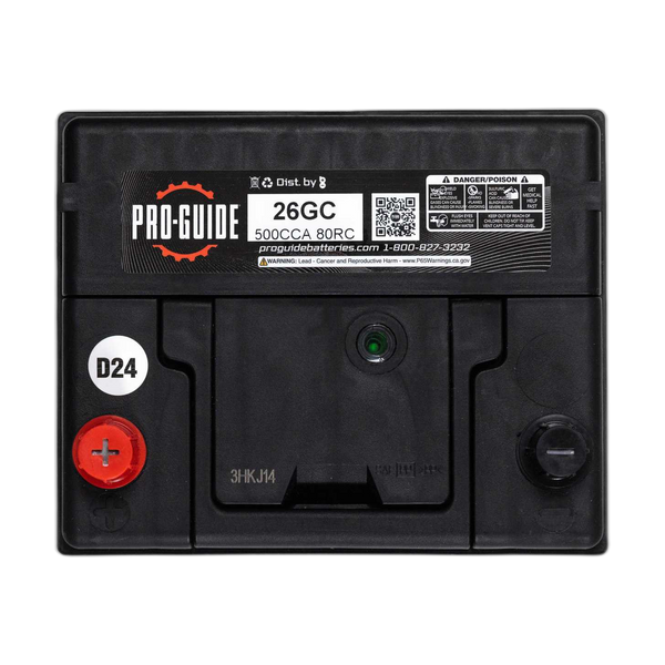12V 500CCA Group 26 Flooded Starting Battery