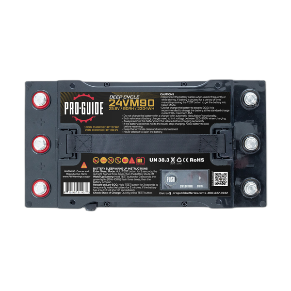 24V 90AH Group 31 LiFePO4 Deep Cycle Battery