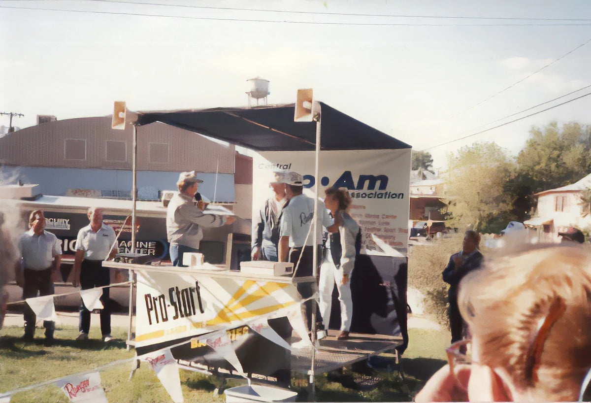 A Central Pro-Am weigh-in in the early 90s.