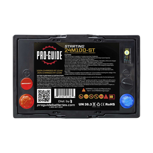 12V 100AH Group 24 LiFePO4 Starting Battery