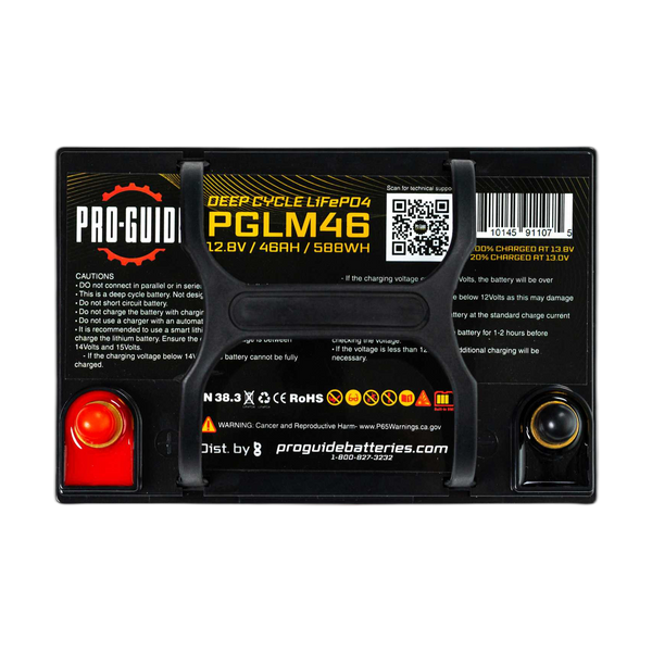 12V 46AH Group U1 LiFePO4 Deep Cycle Battery