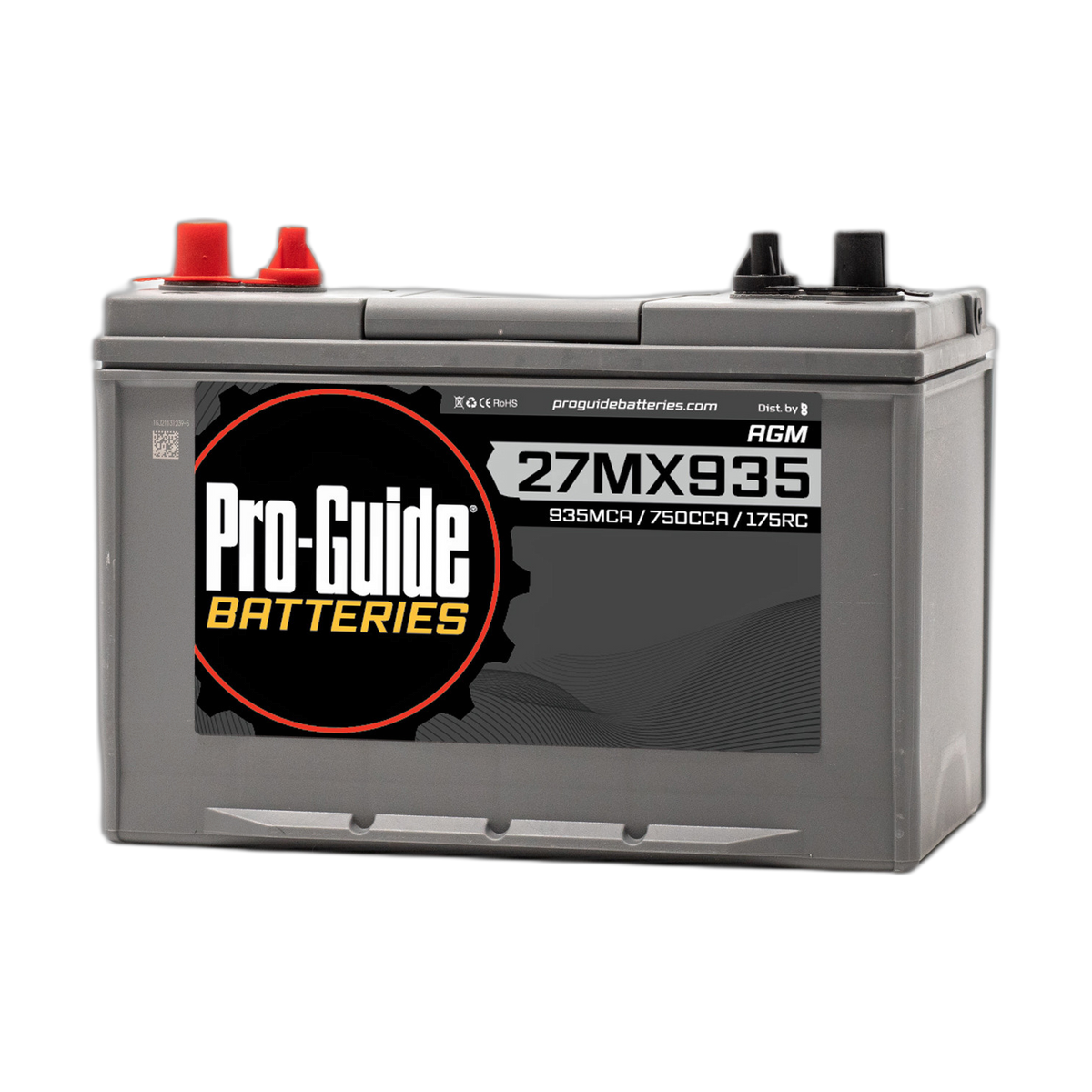 12V 935MCA Group 27 AGM Starting Battery