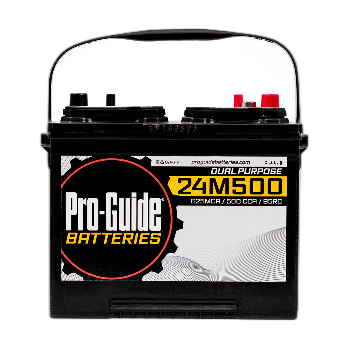 12V 500CCA Group 24 Flooded Dual Purpose Battery