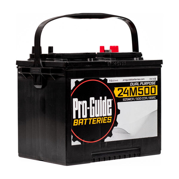 12V 500CCA Group 24 Flooded Dual Purpose Battery